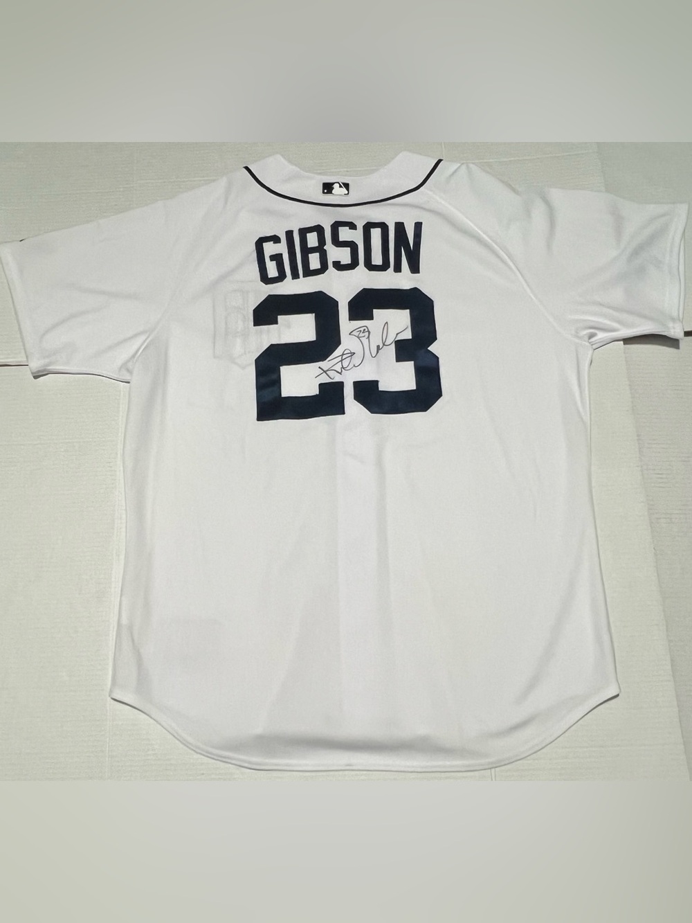 Vintage Detroit Tigers Kirk Gibson Signed Majestic Pro Cut Jersey Authentic 52